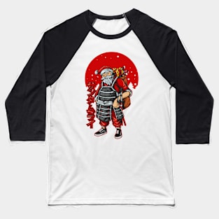 The Badass Santamurai Baseball T-Shirt